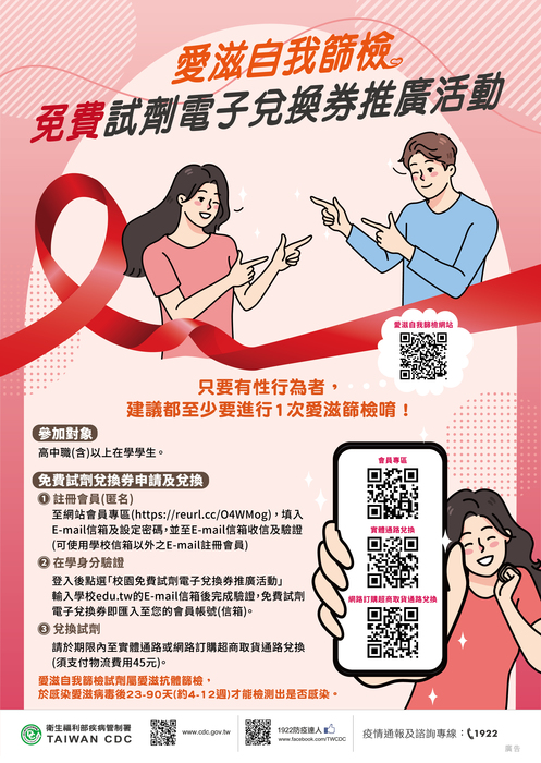 愛滋免費試劑兌換